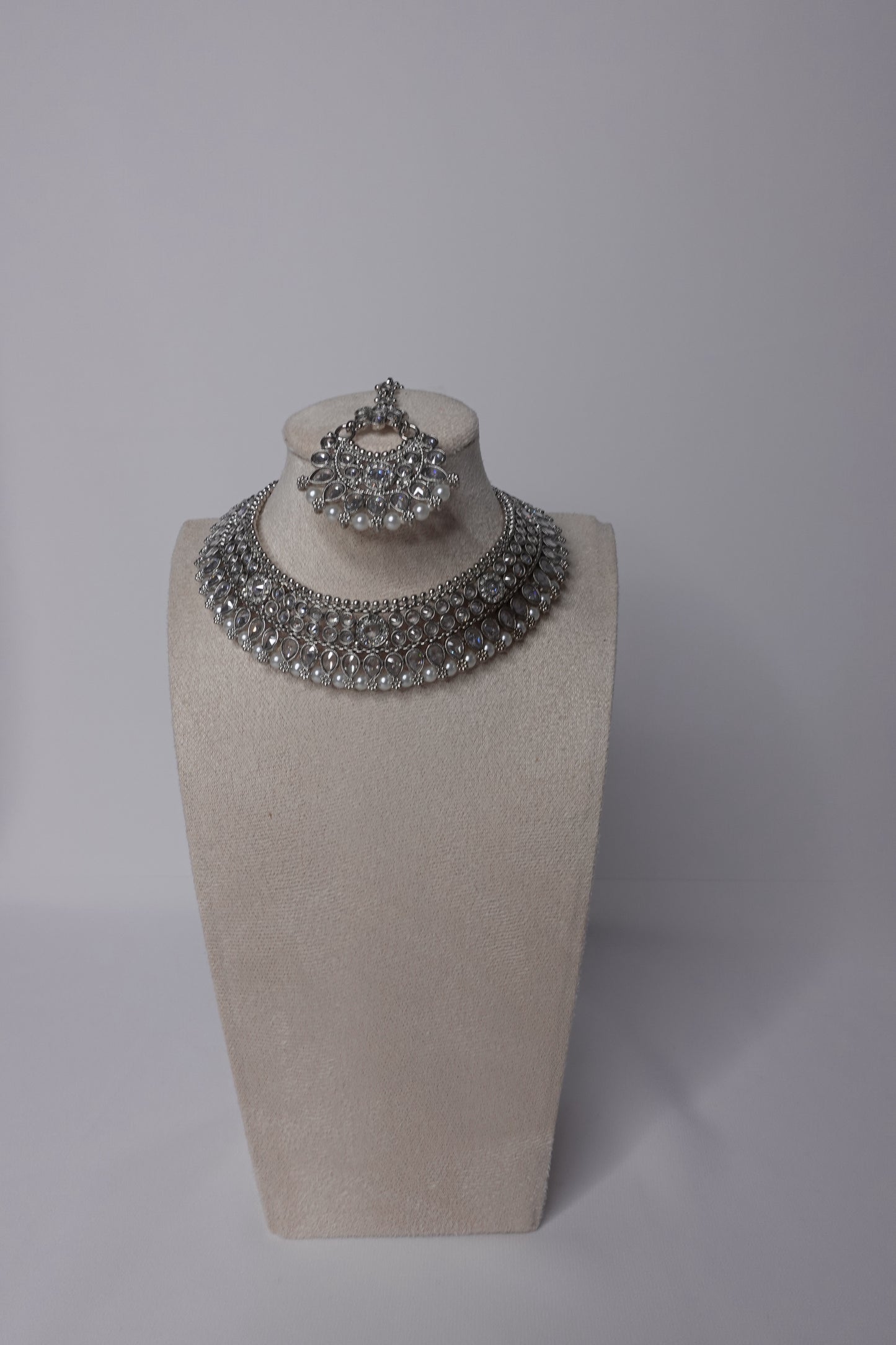 Silver Kundan Set - 261