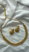Simple Pearl Necklace Set - 76