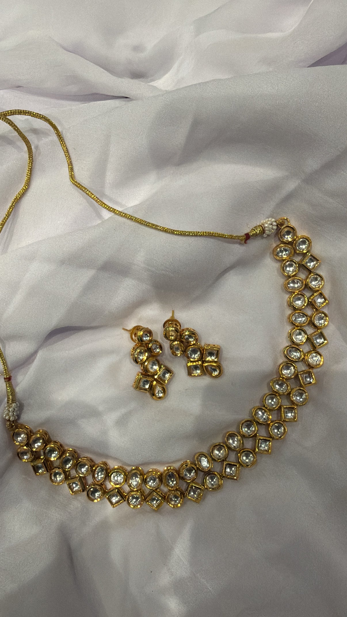 Kundan Necklace Set - 63