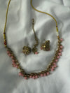 Pink Kundan Necklace - 208