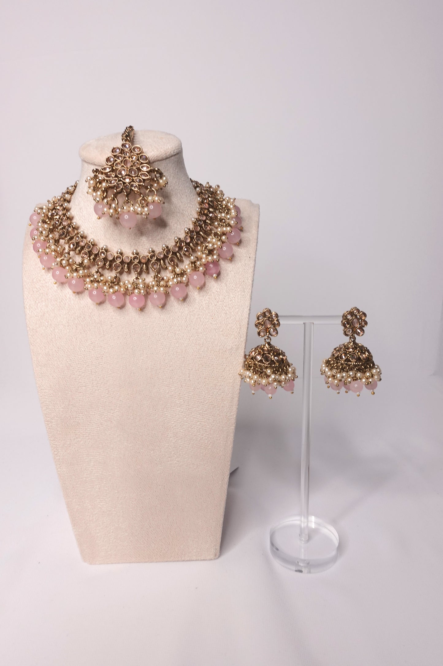 Pearl Cluster Light Pink Set