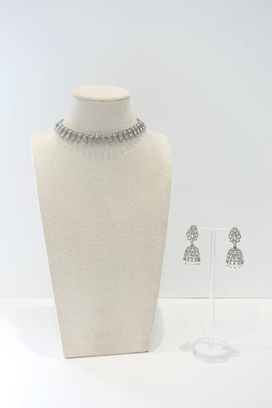 Silver Kundan Set - 233