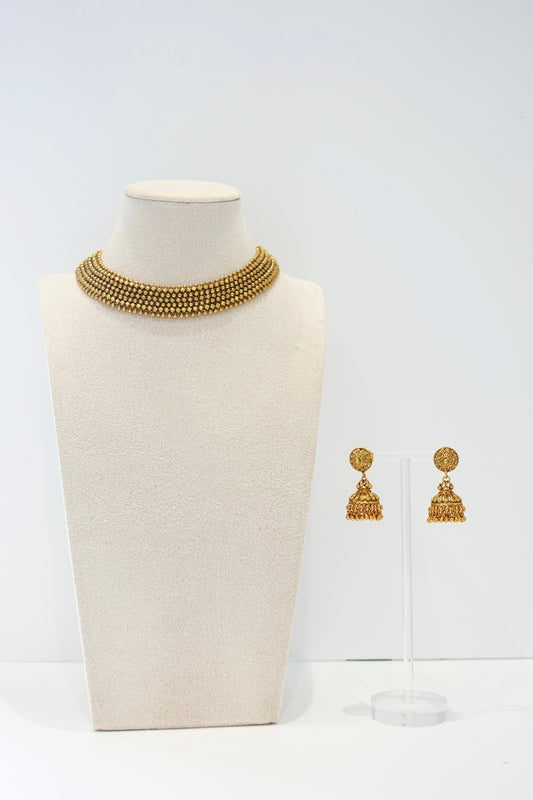 Gold necklace set - 66