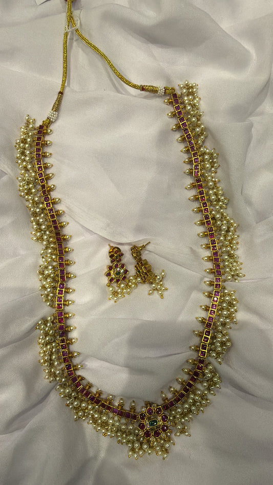 Long Pearl Cluster Set - 60