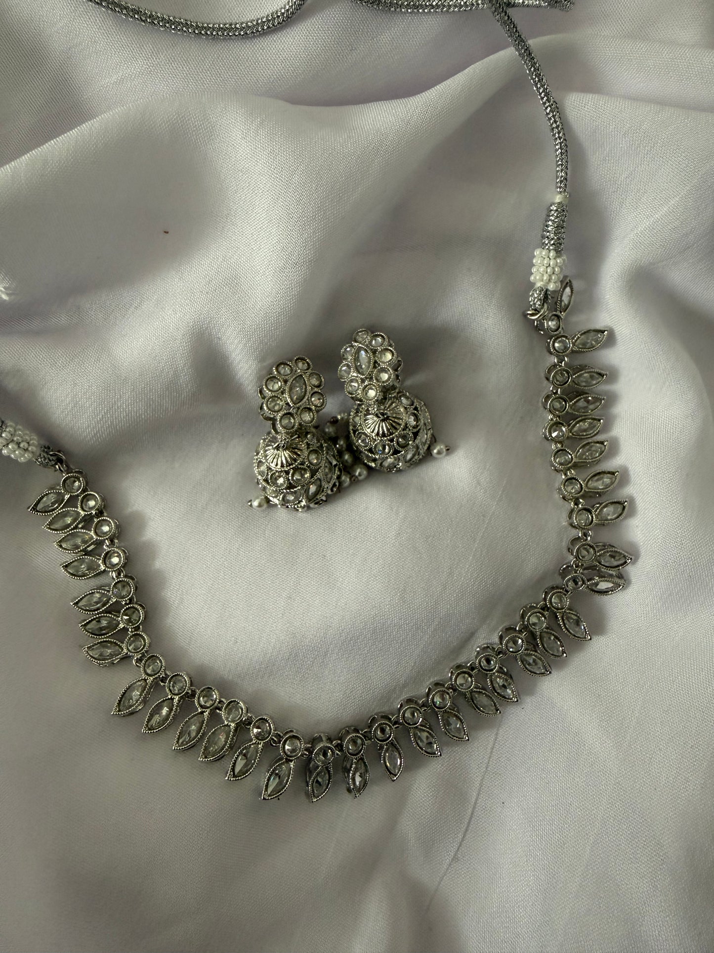 Silver Kundan Set - 233