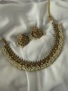 Pink Cluster Necklace Set - 246