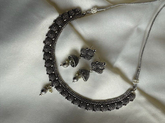 Oxidised Silver Set