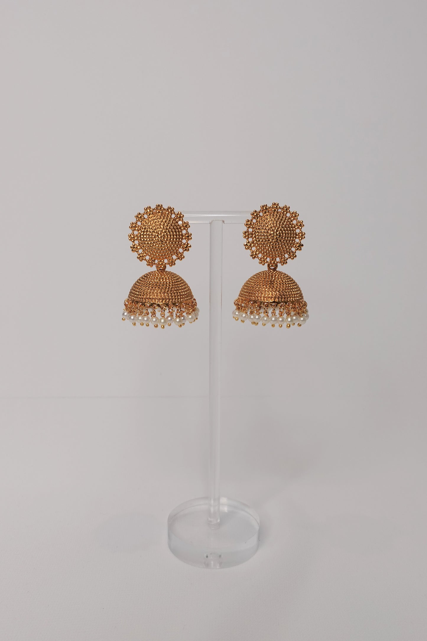 Gold Pearl Earring - 07