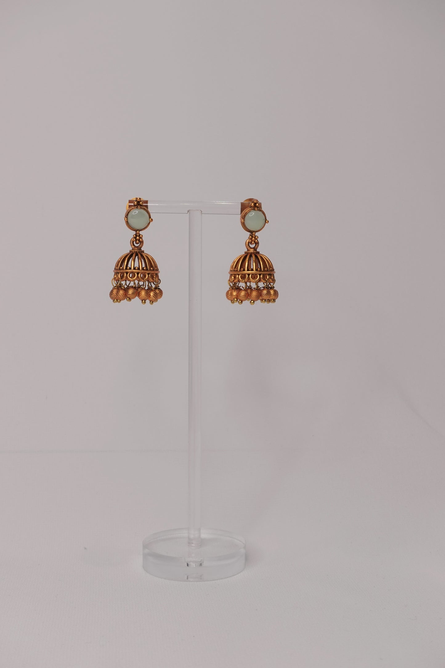 Mint Green Jhumka - 13